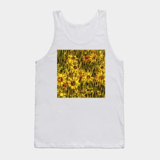 Yellow Flowers in Tall Grass Tank Top